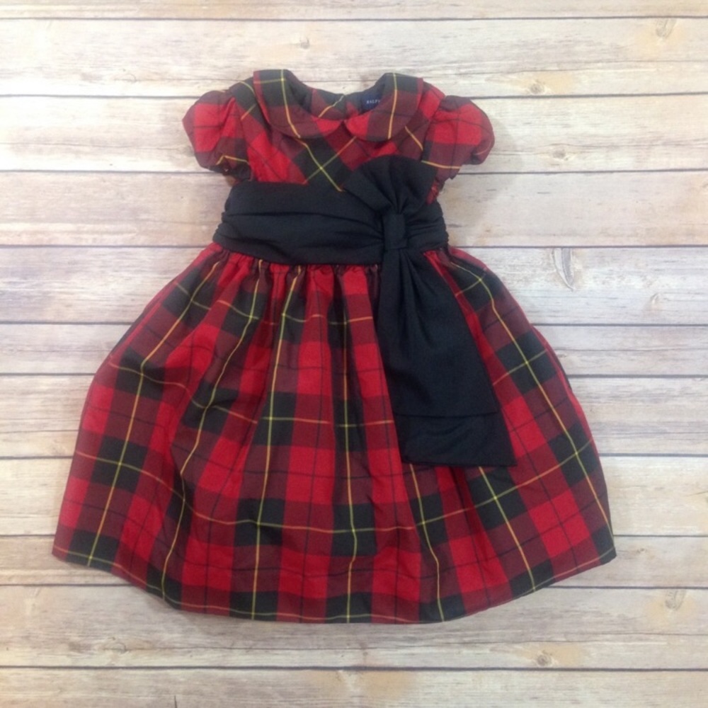 Christmas Ralph Laure Plaid Dress